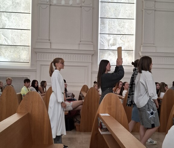 Unsere Schüler*innen gestalteten den Schlussgottesdienst.