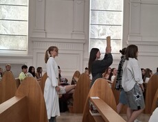 Unsere Schüler*innen gestalteten den Schlussgottesdienst.