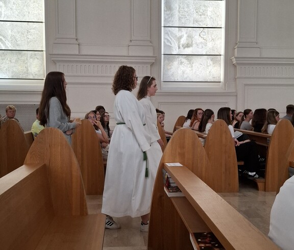 Unsere Schüler*innen gestalteten den Schlussgottesdienst.
