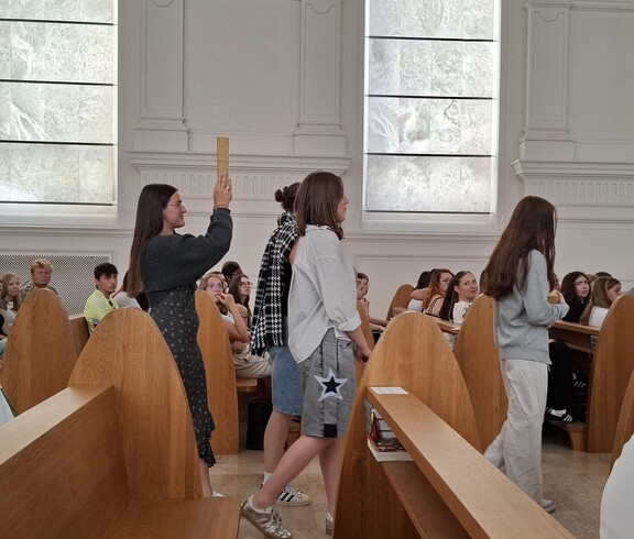 Unsere Schüler*innen gestalteten den Schlussgottesdienst.
